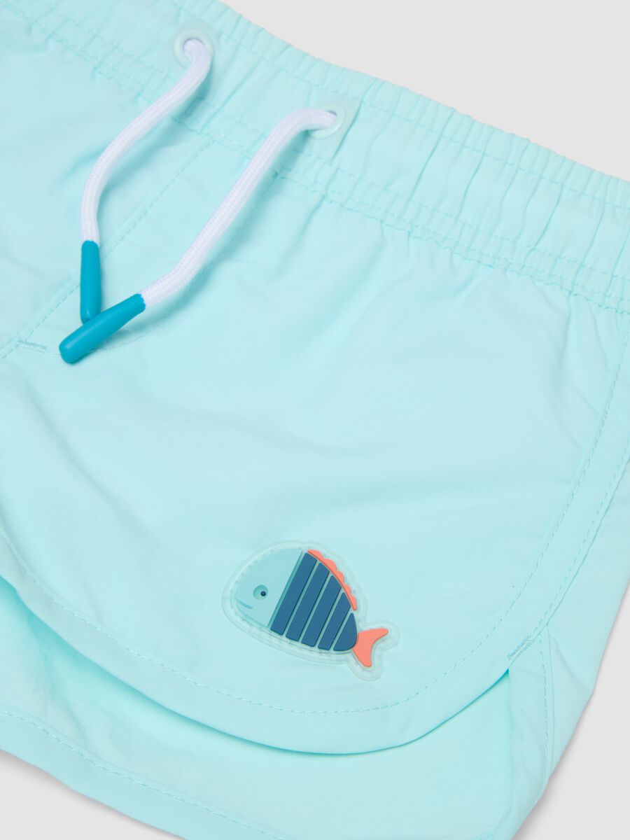 Costume boxer azzurro mare con tasca sul retro_2