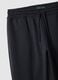 Black Regular Fit Cotton Blend Joggers_5