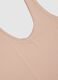 Beige deep V regular fit tank top_5