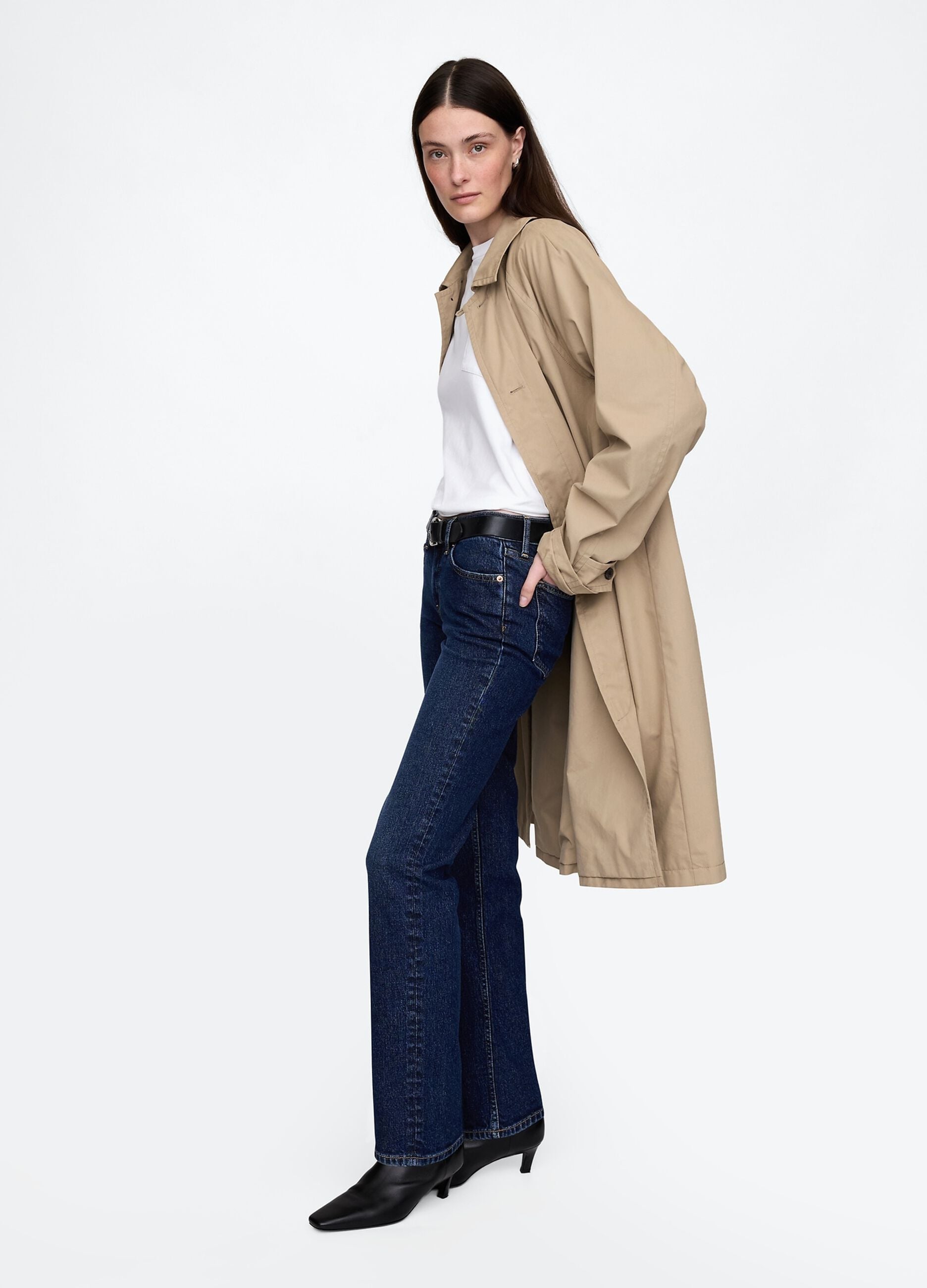 Stretchable Blue Denim Trousers