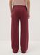 Pink regular fit cotton blend trousers_2