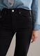Black stretch cotton bootcut jeans_3