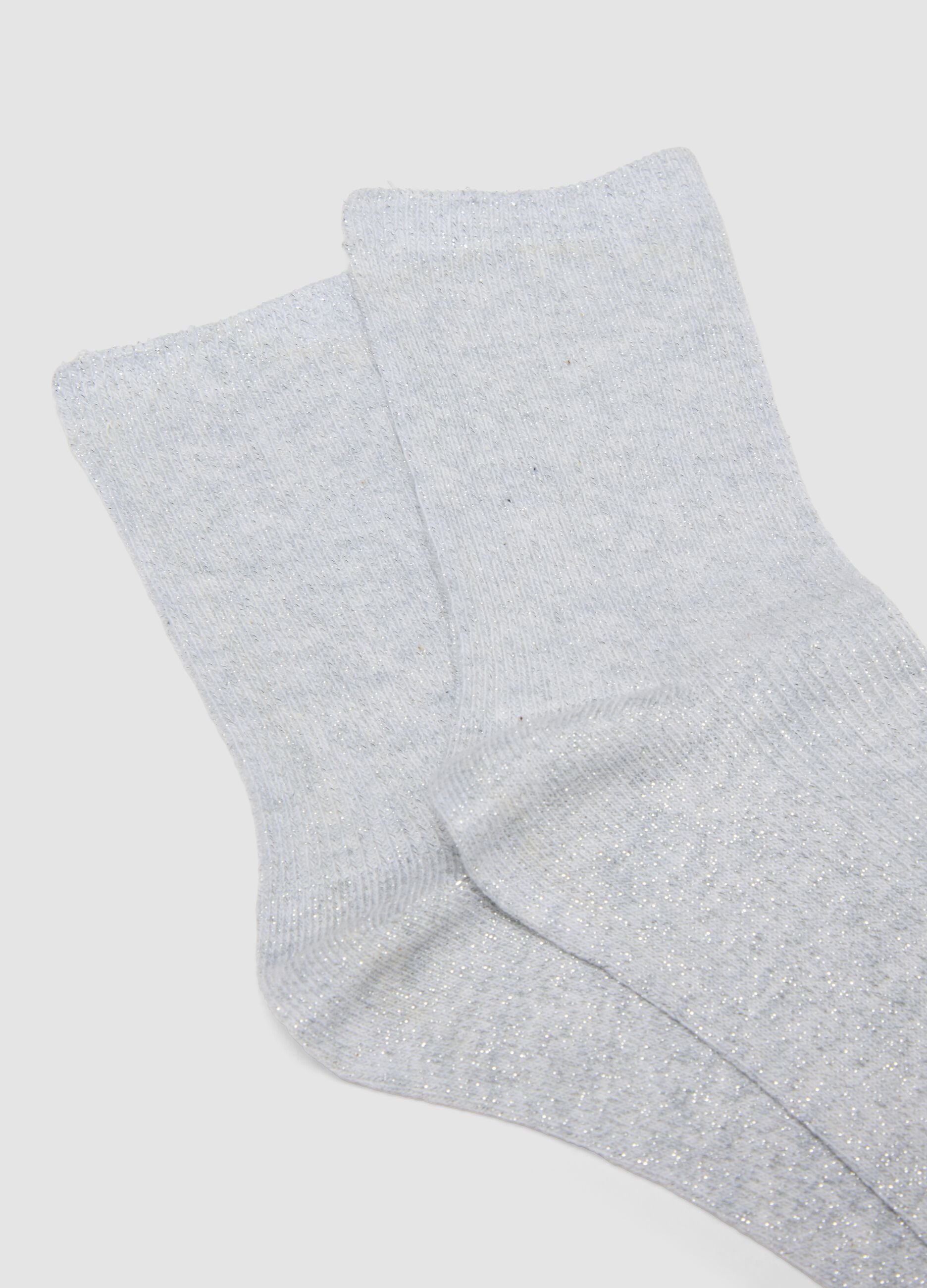 Two-pack of multicolour socks in stretch organic cotton
