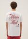 White pure cotton T-shirt with embroidered Miami Heat logo_3
