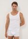 White Supima cotton vest top, regular fit_0