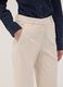 Beige The Iconic Pants straight-fit ribbed stretch cotton trousers_2