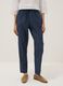 Blue pure cotton striped trousers_1