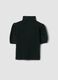 Green stretch-viscose turtleneck top_2