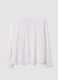 White regular-fit blouse with V-neck and tie detail_6