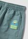 Light blue pure cotton shorts with elasticated waistband_3