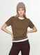 T-shirt verde in puro cotone organico a girocollo regular fit_0