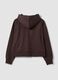 Brown cotton-blend hoodie with crew neck_2