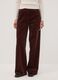 Brown The Iconic Pants straight-fit stretch cotton corduroy trousers_1