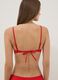 Red triangle bikini top in stretch fabric_2