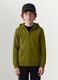 Green regular-fit organic cotton hoodie for boys_1