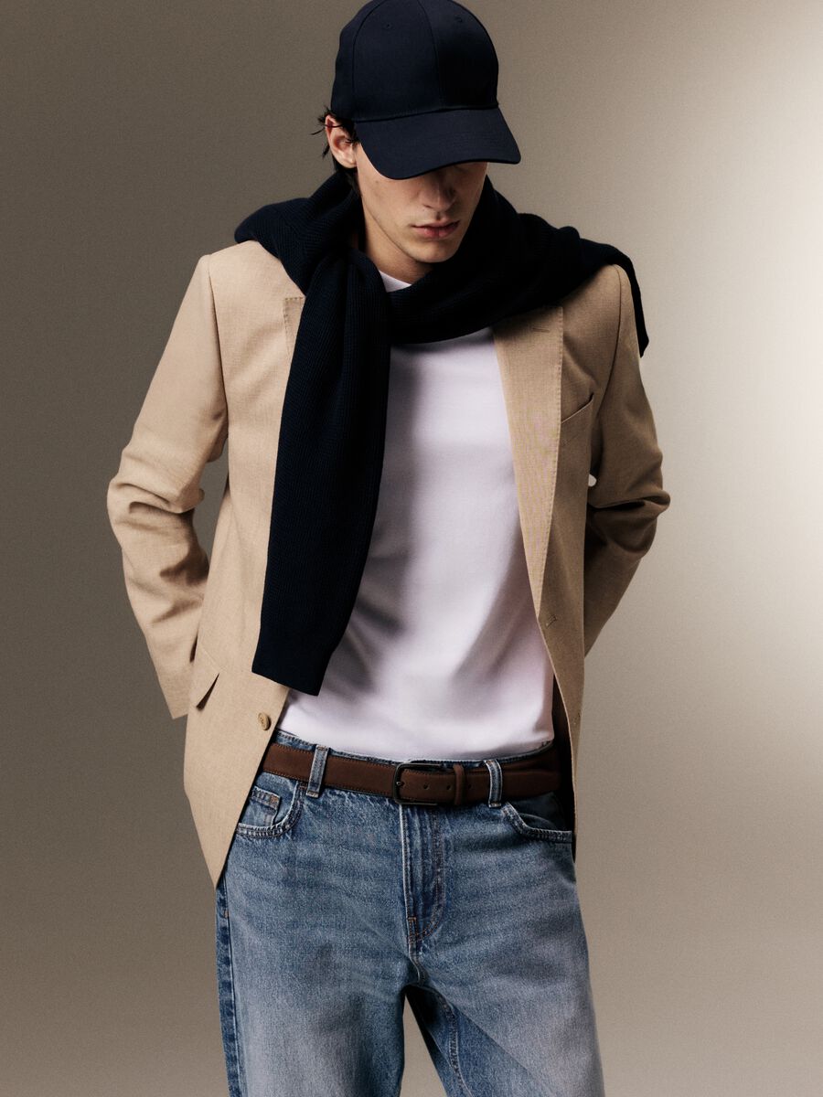 Blazer beige slim fit_0