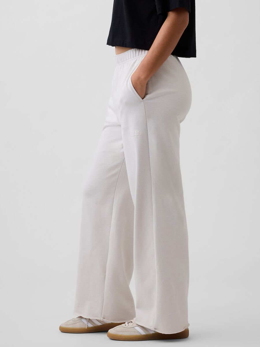 Wide-leg cotton-blend trousers_3