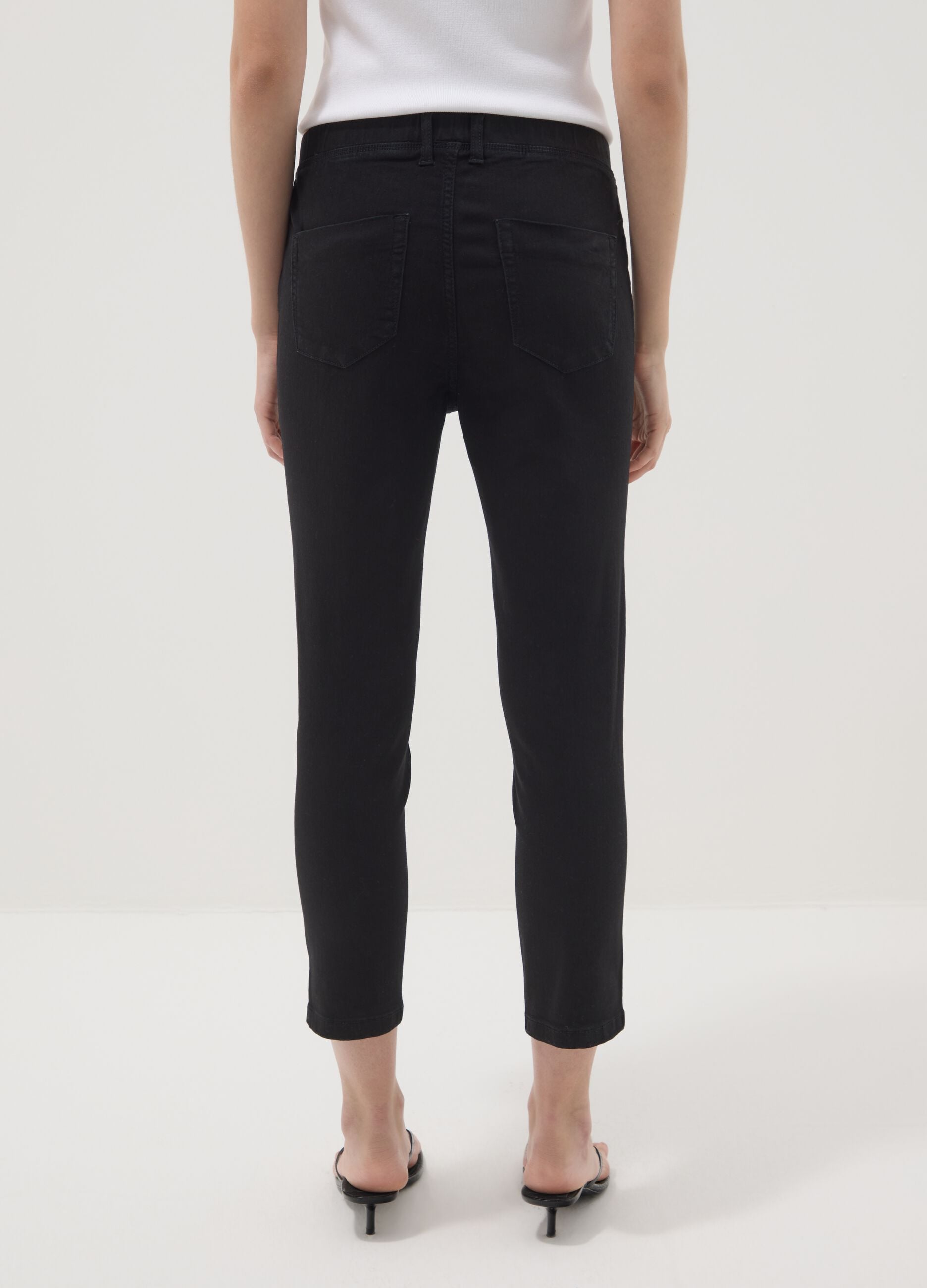 Black Skinny Fit Stretch Denim Blend Jeans
