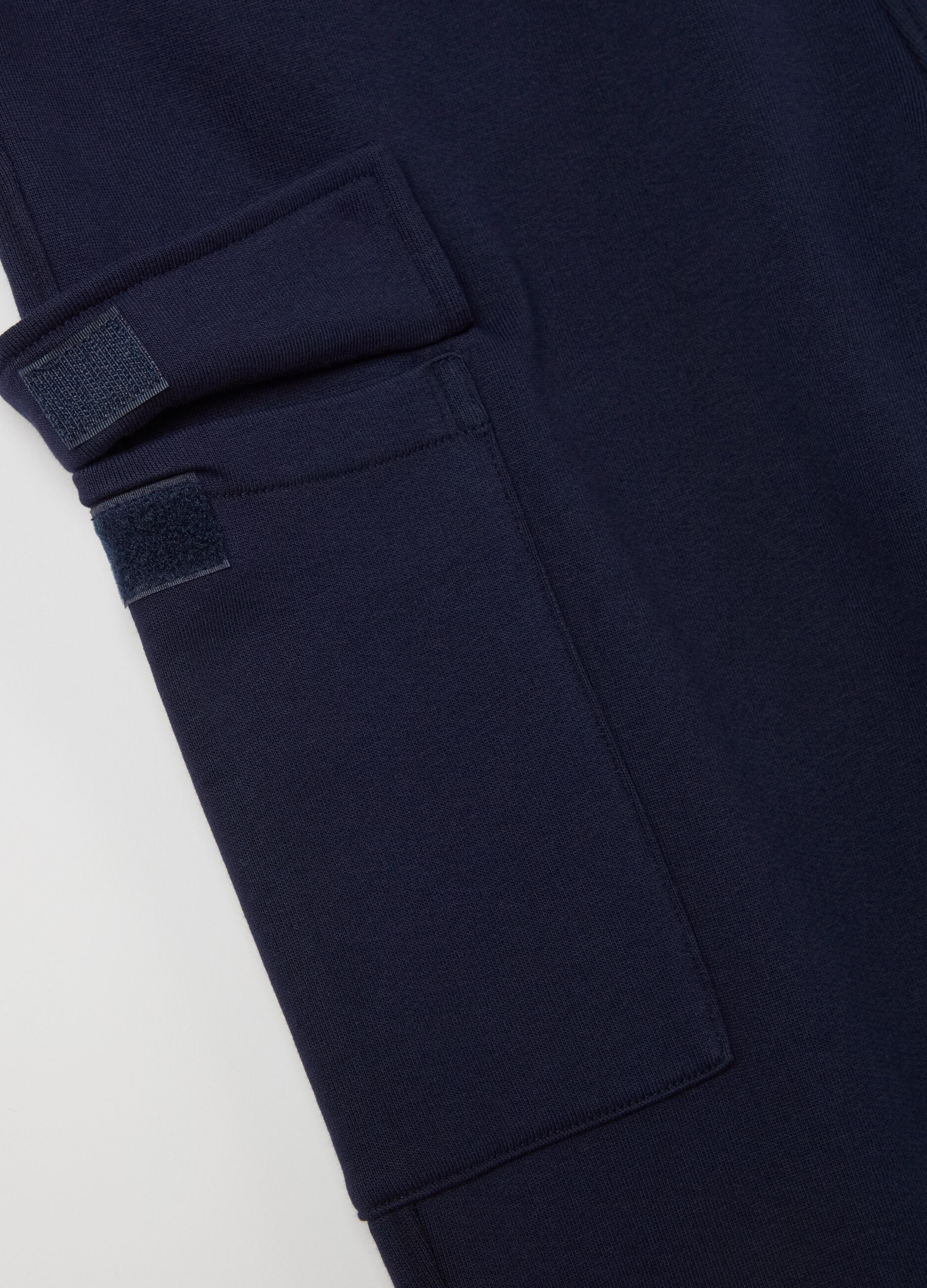 Cargo joggers with elasticated trims