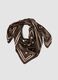 Brown scarf with star print_0