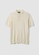 White pure cotton regular fit polo_4