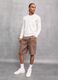 100% Linen Shorts in Mocha_6