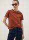 Red short-sleeved pure cotton T-shirt, regular fit_0