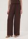 Brown wide-leg trousers with elasticated waistband_1