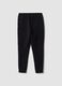 Black regular-fit joggers in stretch Easy Dry fabric_6