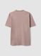 Pink pure cotton crew-neck T-shirt, relaxed fit_2