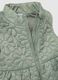 Green padded jacket for baby girls with floral embroidered design, regular fit_2