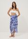 Blue printed beach sarong_0