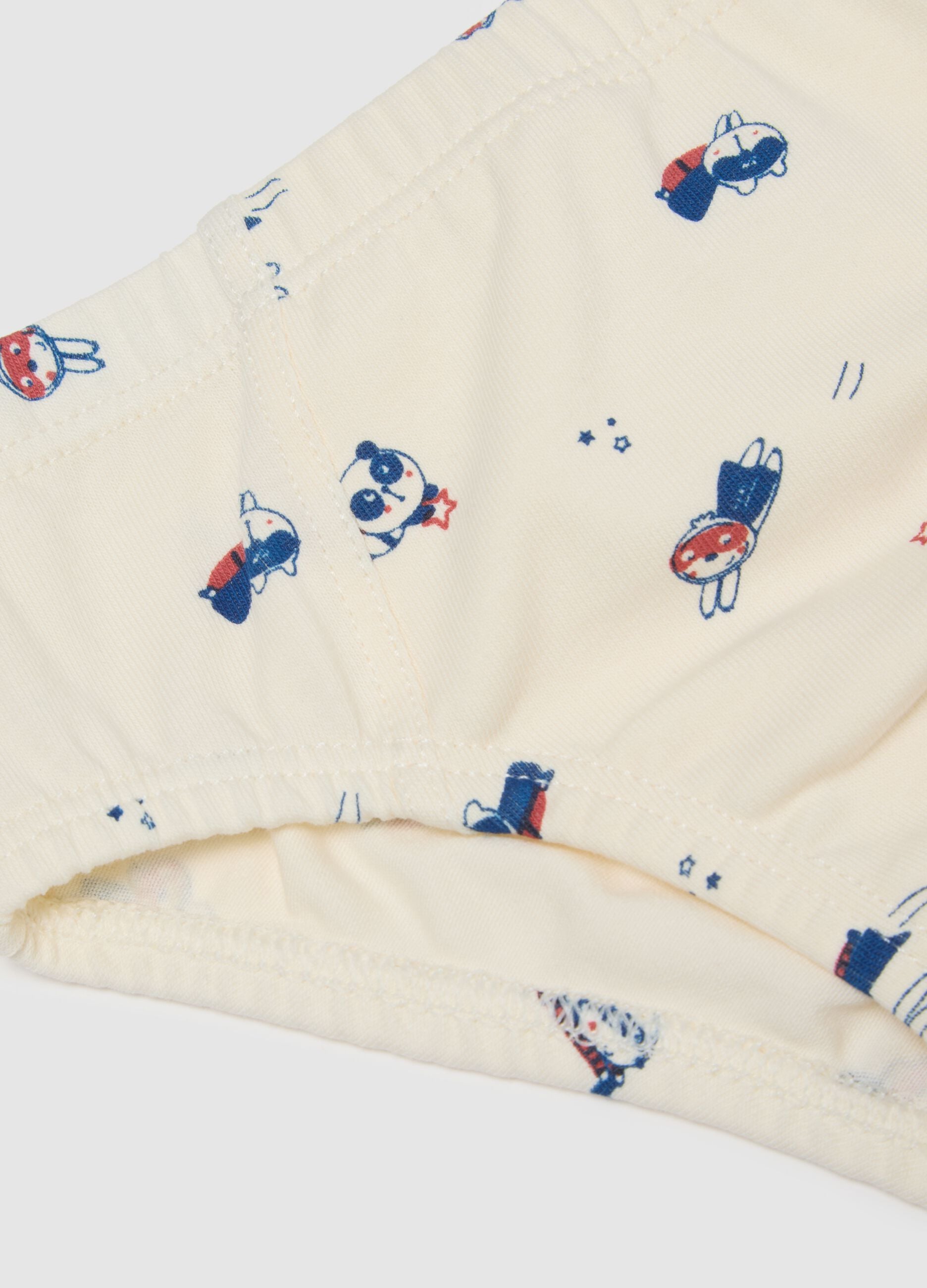 Newborn Multicolour Cotton Blend Briefs Triple Pack - Regular Fit
