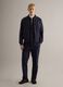 Blue regular fit bomber jacket with full zip_1