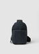 Blue crossbody sports bag with water-repellent front pocket_0