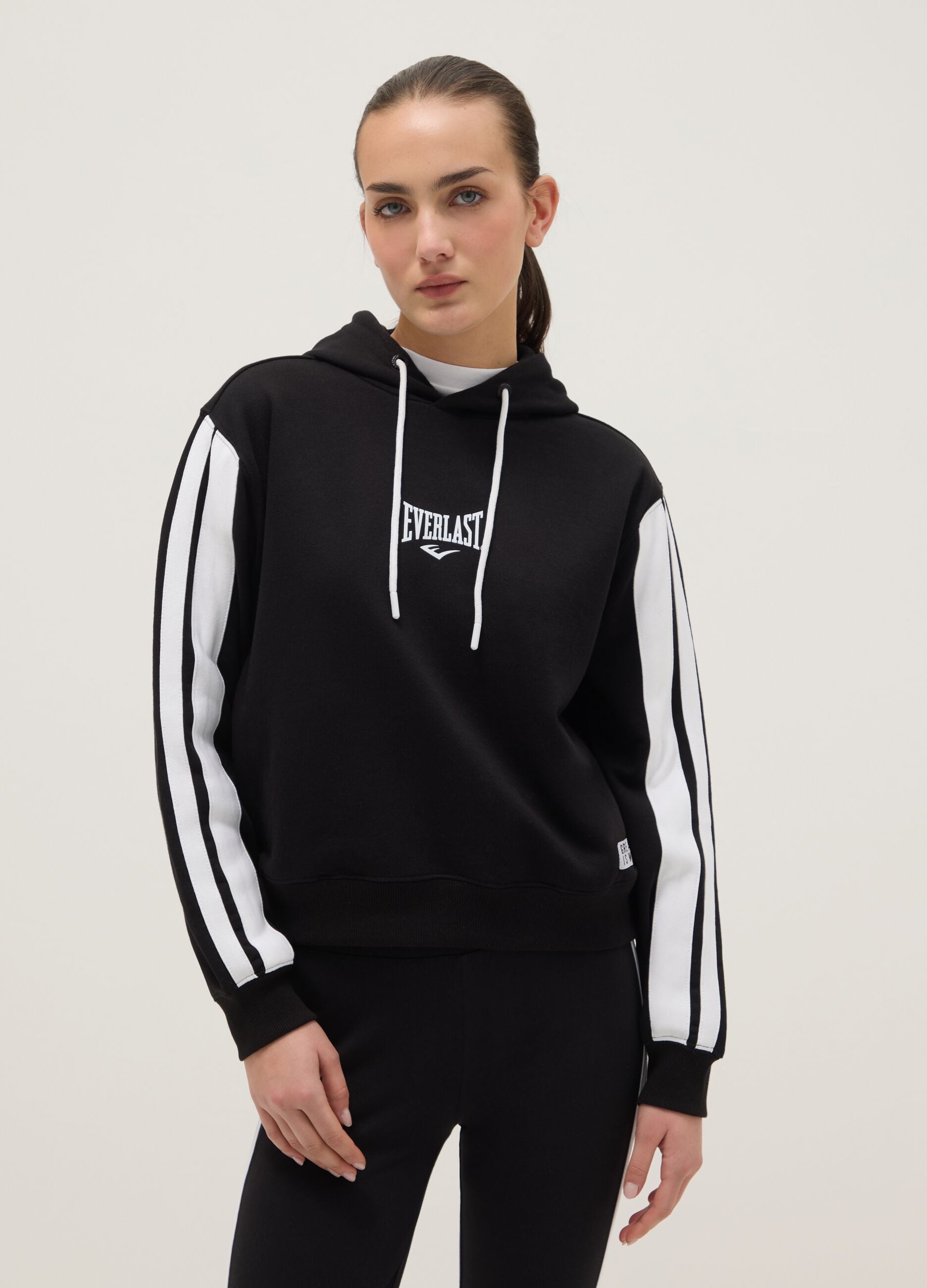 Multicolour cotton blend regular fit sweatshirt with Everlast logo