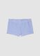Blue gingham stretch swim shorts_0
