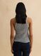 Multicolour cotton blend regular fit tank top with knitted design_3
