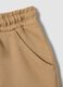 Shorts jogger beige in puro cotone da bimbo regular fit_2