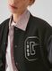 Varsity bomber jacket with glossy-effect sleeves_3