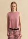 Pink cotton-blend tank top_2