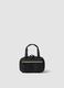 Black toiletry bag with double zip and handles_0