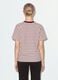 Multicolour relaxed-fit striped pure cotton T-shirt with chest embroidery_2