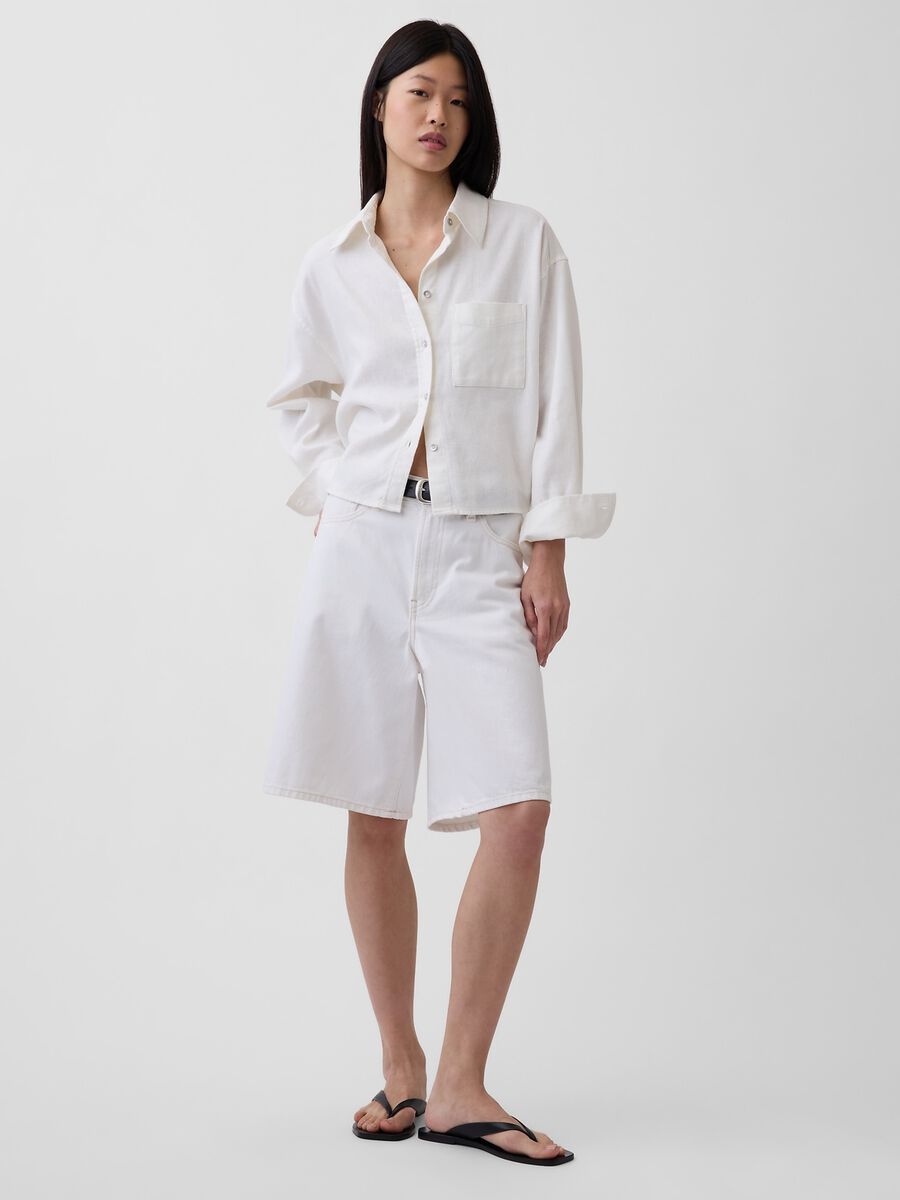 Pure cotton shirt with patch pocket_4