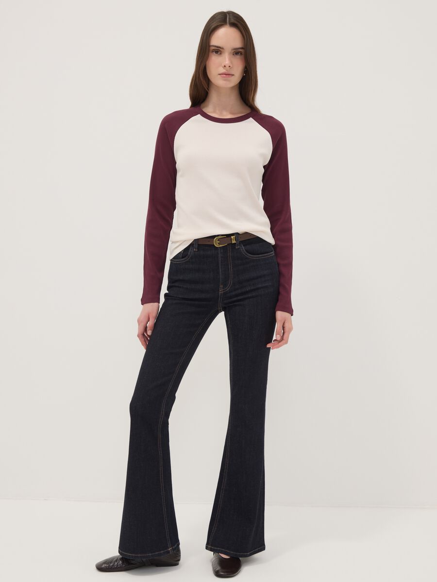 White long-sleeve pure cotton T-shirt_2