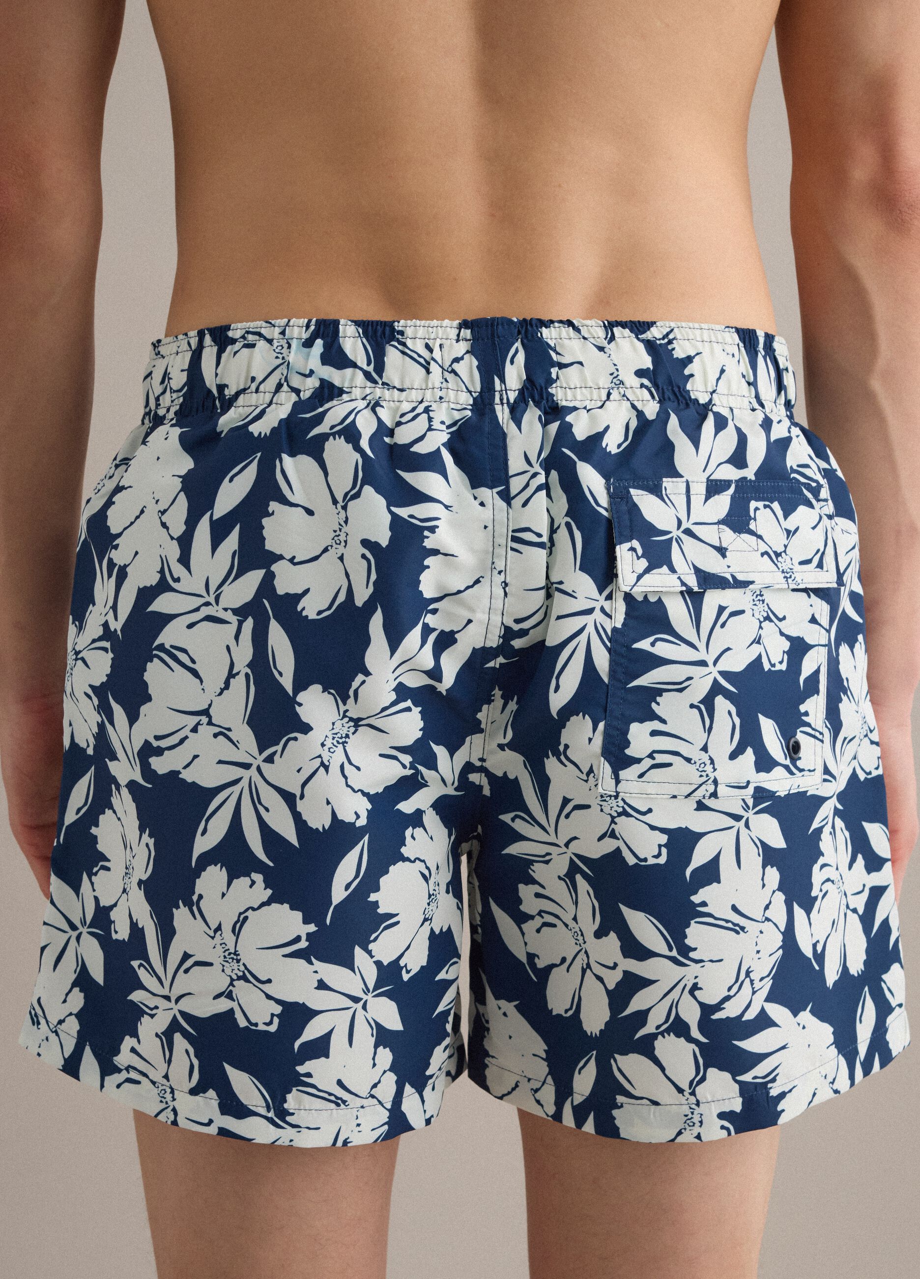 Multicolour floral print swim shorts
