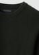 Green pure cotton crew-neck jumper, regular fit_5