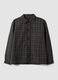 Multicolour pure cotton check shirt, oversized fit_0