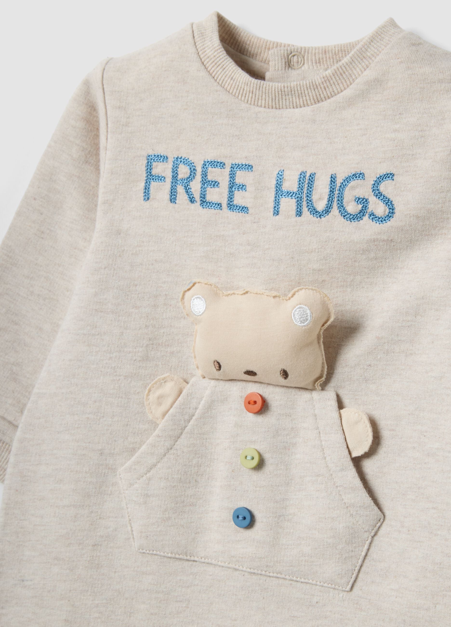 Organic Cotton Beige Baby Suit