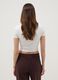 White ribbed fitted T-shirt in stretch cotton_3